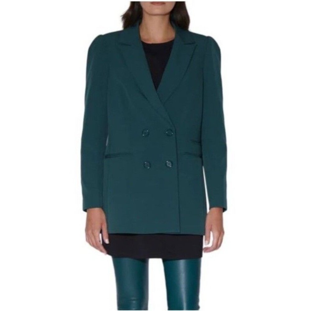 WALTER BAKER Ariel Double‎ Breasted  Blazer Jacket Size M Pine Oversized